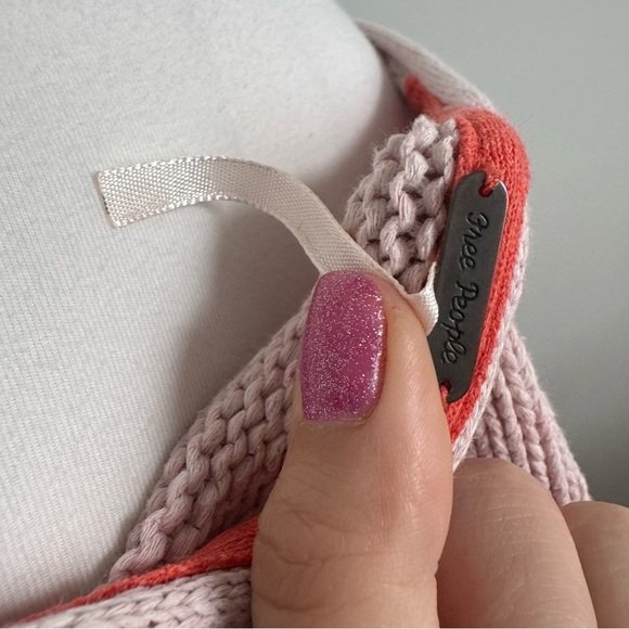 Free People Pink Oversized Cropped Sweater Knit Slouchy Pullover S - Picture 7 of 7